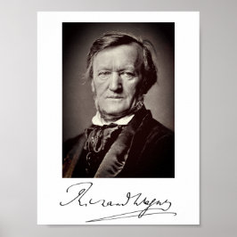 Póster Retrato de Richard Wagner