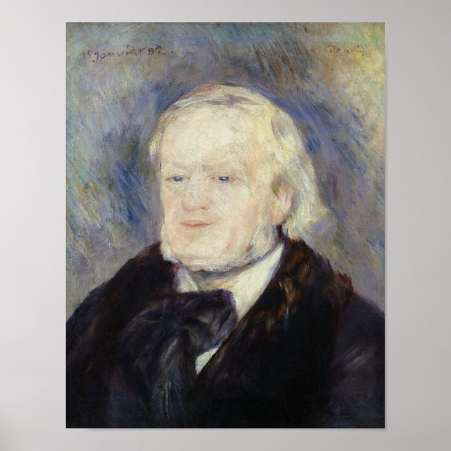 Póster Retrato de Richard Wagner 1882 (Frente)
