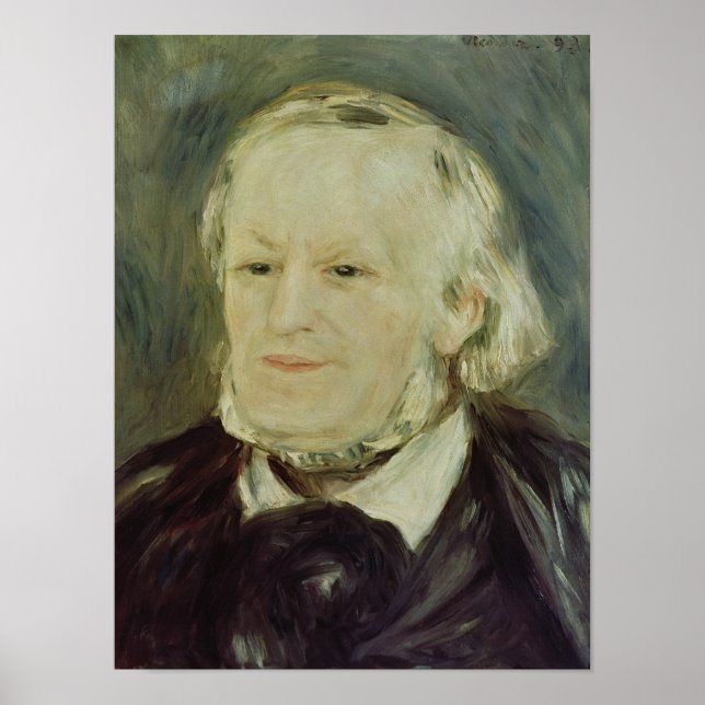 Póster Retrato de Richard Wagner, 1893 (Frente)