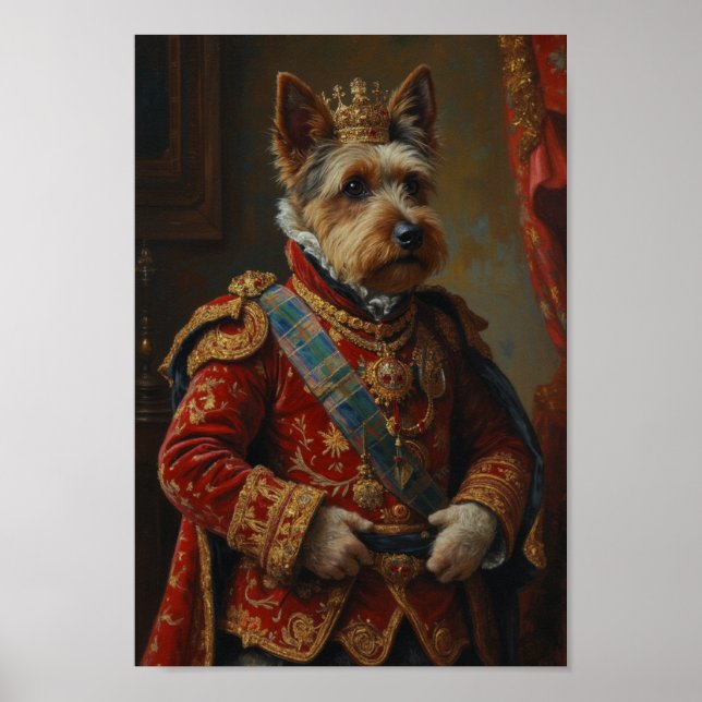 Póster Retrato de Royal Dandie Dinmont Terrier (Frente)