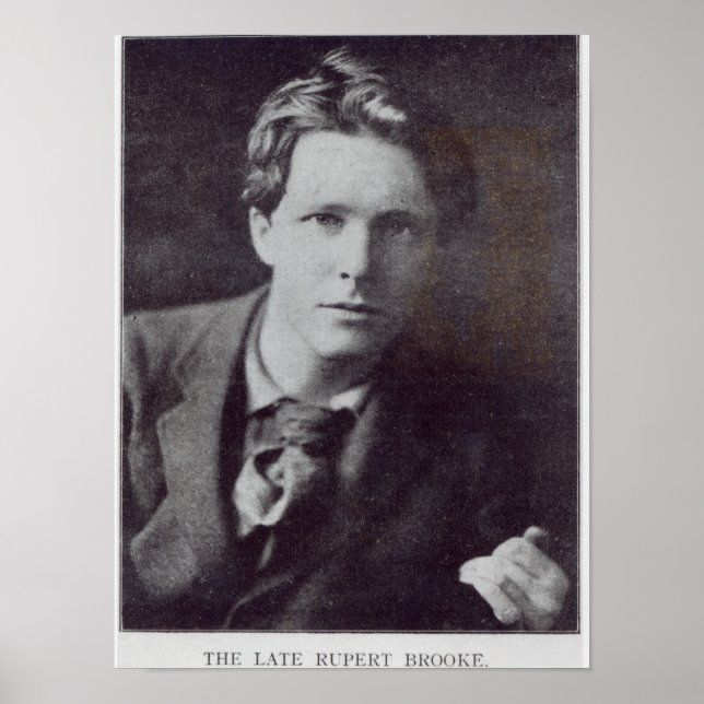 Póster Retrato de Rupert Brooke (Frente)
