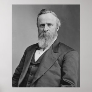 Póster Retrato de Rutherford B. Hayes de Mathew Brady