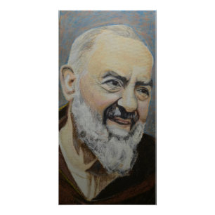 Póster Retrato de San Padre Pío