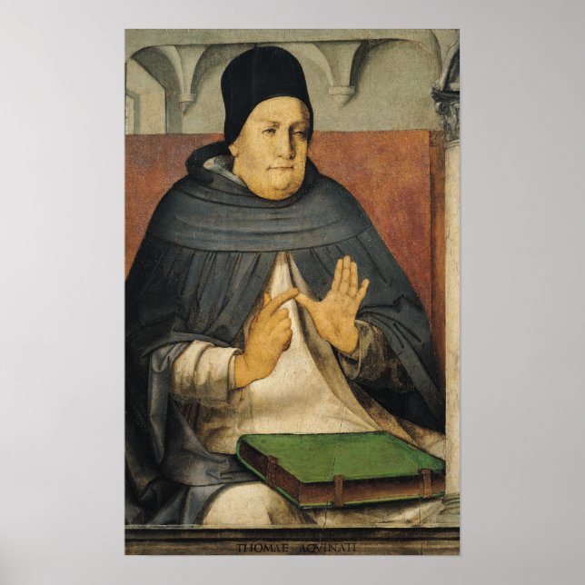 Póster Retrato de Santo Tomás de Aquino c.1475 (Frente)