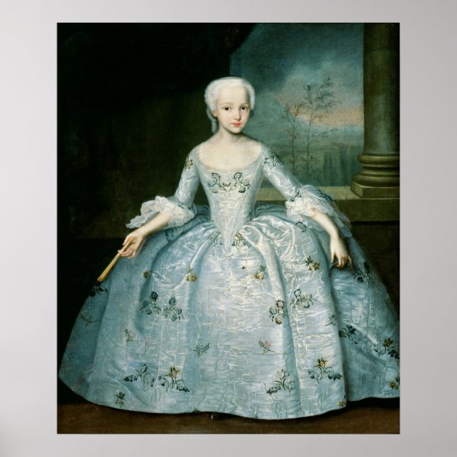 Póster Retrato de Sarah Eleonor Fermor 1749-50 (Frente)