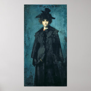 Póster Retrato de señora Laura Leroux