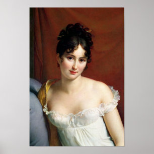 Póster Retrato de señora Recamier