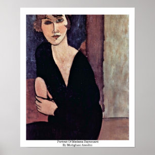 Póster Retrato de señora Reynouard By Modigliani Amedeo