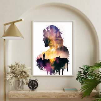 Póster Retrato De Sililla De Jesús Imprimible
