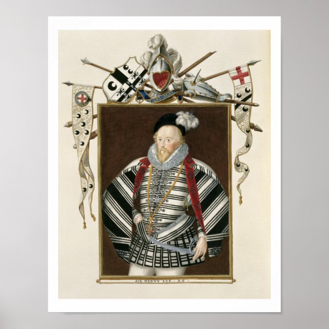 Póster Retrato de Sir Henry Lee (1530-1610) de 'Memoir (Frente)