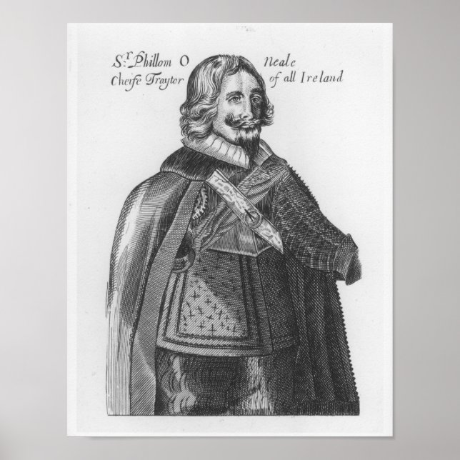 Póster Retrato de Sir Phillom O'Neale (Frente)