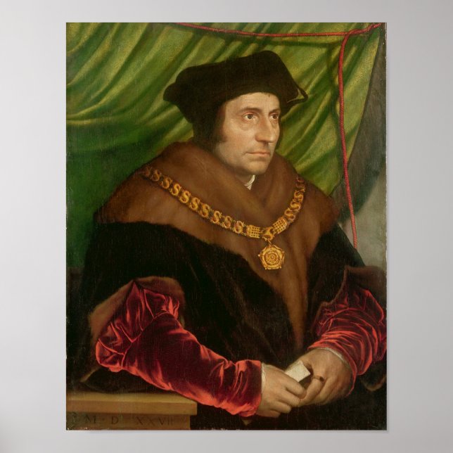 Póster Retrato de Sir Thomas More (Frente)