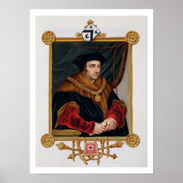Póster Retrato de Sir Thomas More (1478-1535) de 'Memo (Frente)