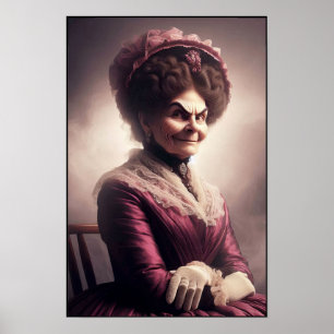 Póster Retrato de socialité rica y poderosa de la era vic