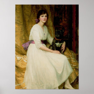 Póster Retrato de Srta. Dorothy Dicksee