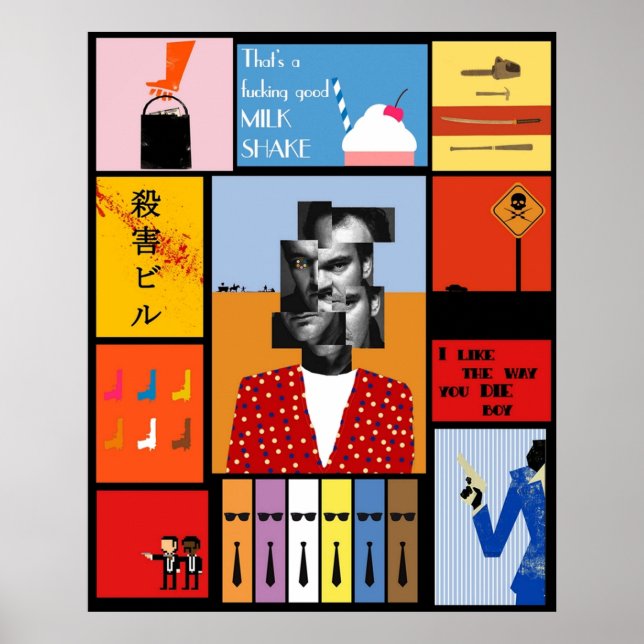 Póster Retrato de Tarantino (Frente)