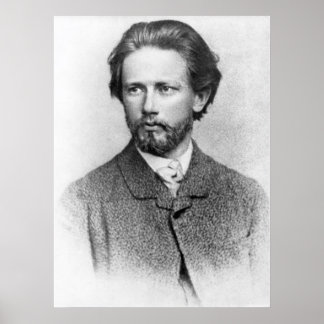 Póster Retrato de Tchaikovsky