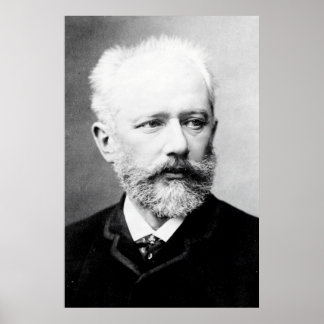 Póster Retrato de Tchaikovsky