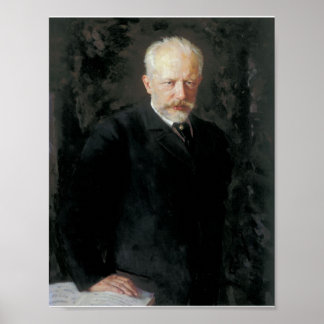 Póster Retrato de Tchaikovsky