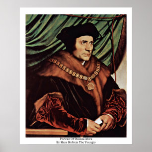 Póster Retrato De Thomas Más, Por Hans Holbein El Joven
