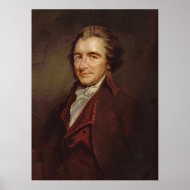 Póster Retrato de THOMAS PAINE por Auguste Millière Impri (Frente)
