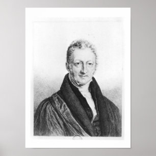 Póster Retrato de Thomas Robert Malthus