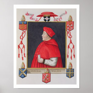 Póster Retrato de Thomas Wolsey (c.1475-1530) Cardenal a