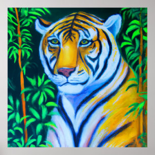 Póster Retrato de tigre
