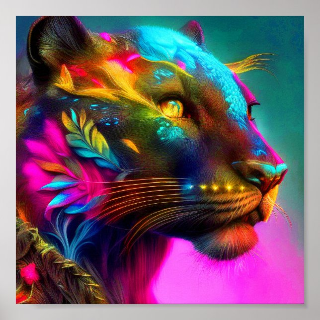 Póster Retrato de tigre (Frente)