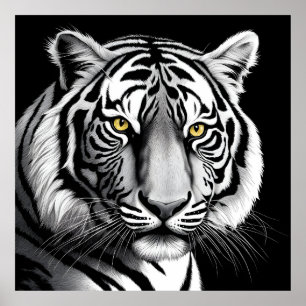 Póster Retrato de tigre