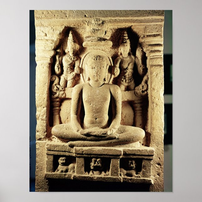 Póster Retrato de Tirthankara Mahavira (Frente)