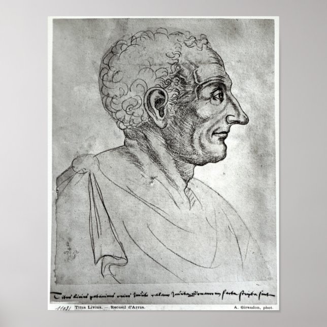 Póster Retrato de Titus Livius conocido como Livy (Frente)