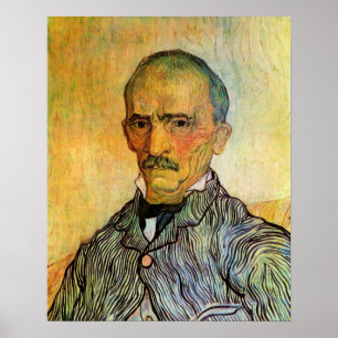 Póster Retrato de Trabuc de Van Gogh, Impresionismo Vinta