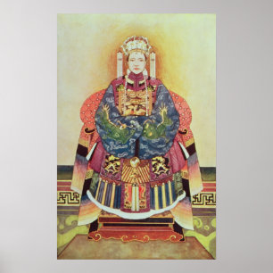 Póster Retrato de Tzu el suyo, la viuda de emperatriz