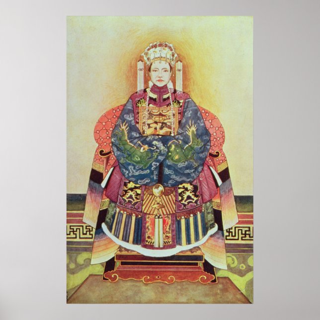 Póster Retrato de Tzu Hsi, la Emperatriz Dowager (Frente)