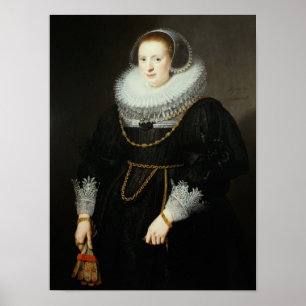 Póster Retrato de un chica, envejecido 18