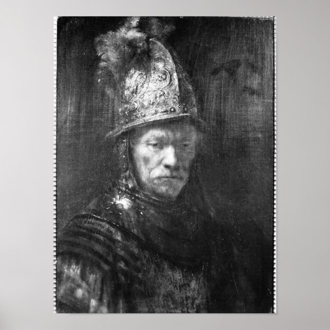 Póster Retrato de un hombre con casco de oro, 1648 (Frente)