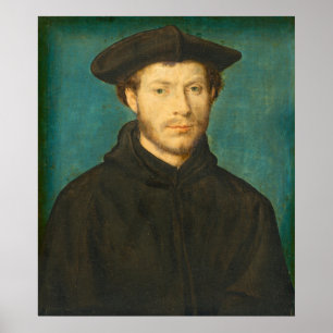 Póster Retrato de un hombre - Corneille de Lyon Bella Art