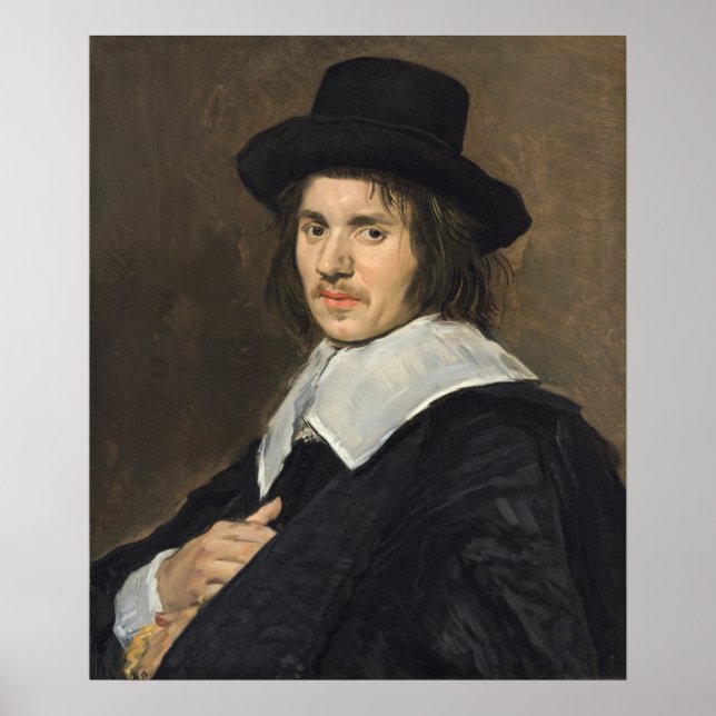 Póster Retrato de un hombre - Frans Hals Bella Artes Post (Frente)