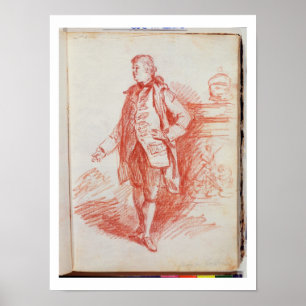 Póster Retrato de un hombre, llamado Edward Gibbon