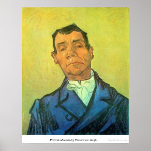 Póster Retrato de un hombre por Vincent van Gogh