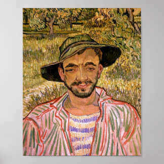 Póster Retrato de un joven Bella Artes de Van Gogh