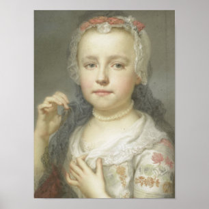 Póster Retrato de un joven Chica