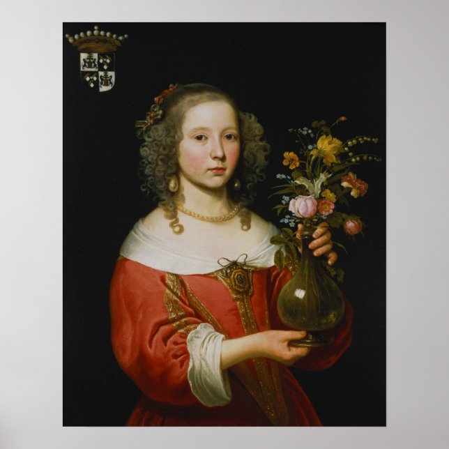 Póster Retrato de un joven Chica (Frente)