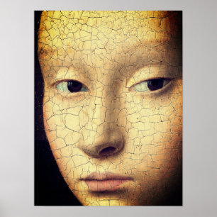 Póster Retrato de un joven Chica (detalle)