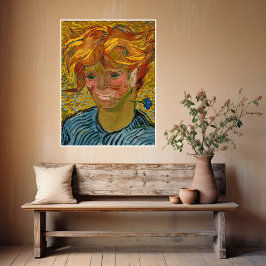 Póster Retrato de un joven con Cornflower, Van Gogh