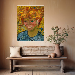 Póster Retrato de un joven con Cornflower, Van Gogh