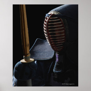 Póster Retrato de un Kendo Fencer 6