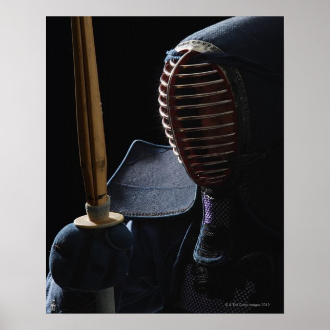 Póster Retrato de un Kendo Fencer 6 (Frente)