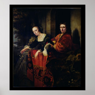 Póster Retrato de un marido y de una esposa, 1654